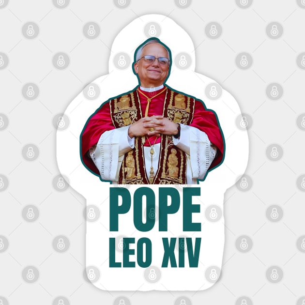 Pope-Leo-XIV Sticker by Creatifly Graphic Tees